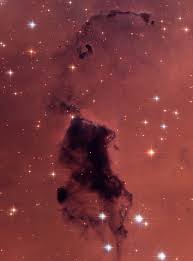 <p> (absoprtion, ly) isolated and small dark nebulae containing dense cosmic dust and gas from which a star formation may take place </p><p></p>