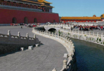 <p>Beyond the Wu Gate lies a large courtyard, 4<strong>60 ft. (140 meters) deep</strong> and <strong>690 ft. (210 meters</strong>) wide, through which the Golden River runs is bow-shaped arc.</p><p>The river is crossed by <strong>5 parallel white marble bridges</strong>, which lead to the Gate of Supreme Harmony (Taihemen).</p><p></p>