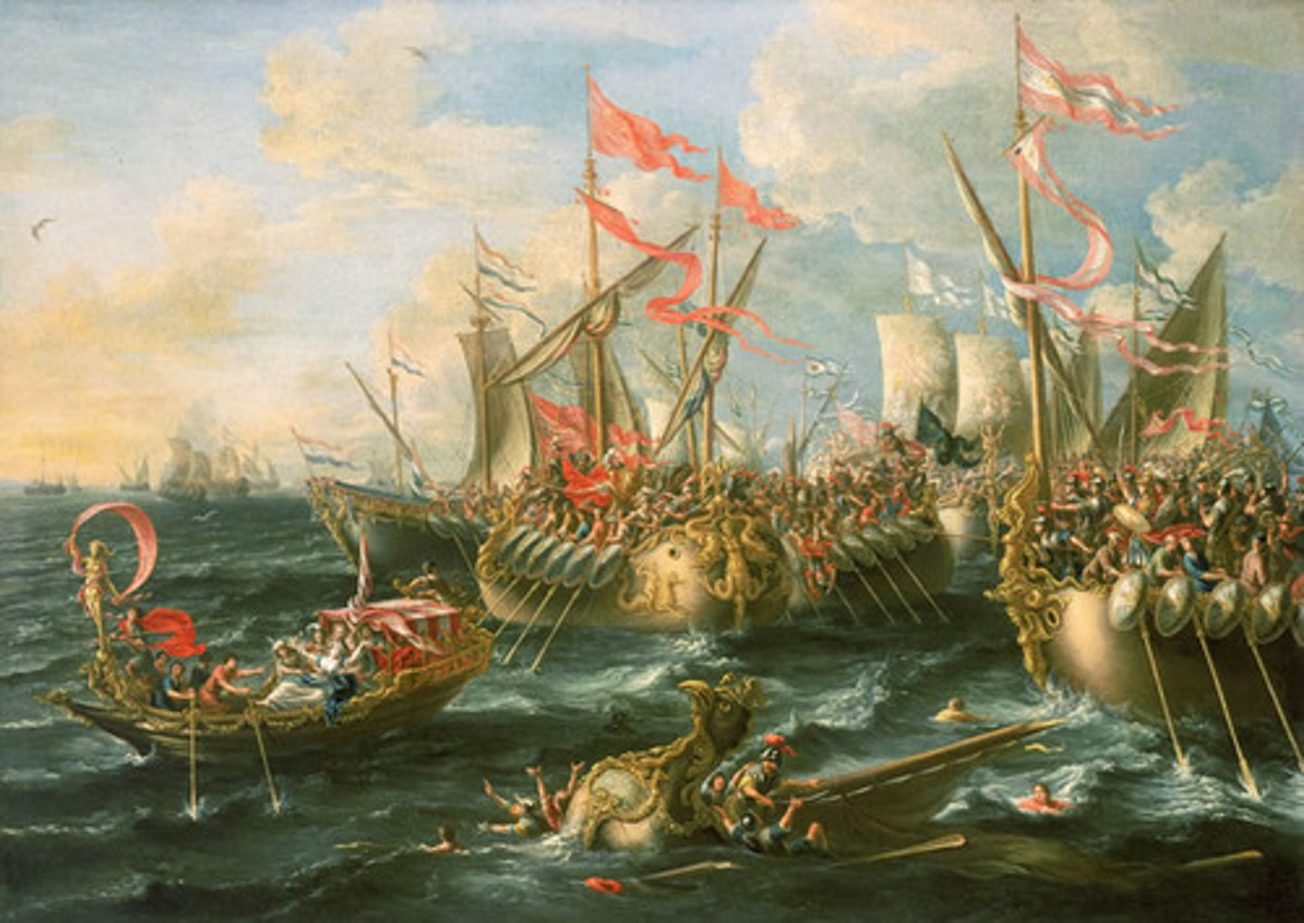 <p>a naval engagement between Octavian and the combined forces of Mark Antony and Cleopatra in 31 BCE. Octavian's victory enabled him to consolidate his power over Rome and its dominions.</p>