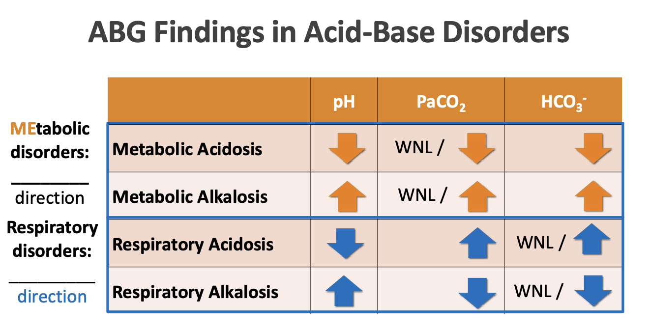 Won acid base disorders pt 1 Flashcards Knowt