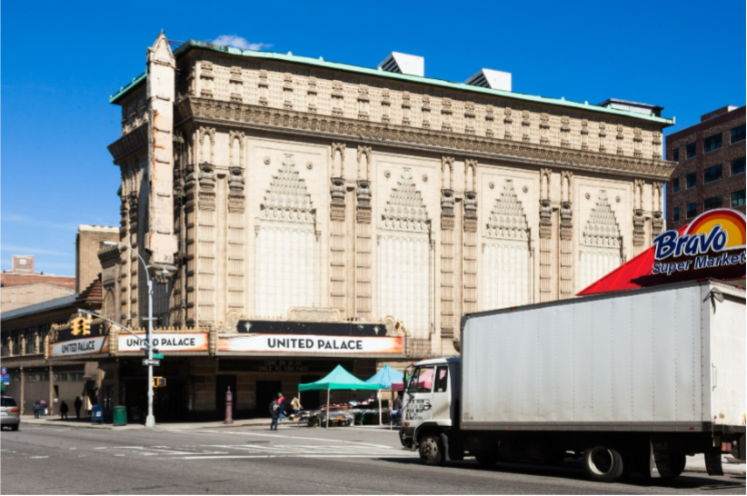 <ul><li><p><span>Movie palaces, long feature films</span></p></li><li><p><span>Architecture and ornamentation was a part of the experience (super fancy), atmospheric theaters</span></p></li><li><p><span>Lost customers after WWII</span></p></li><li><p><span>Used nonwestern architecture for novelty, lots inspired by Islamic sources</span></p></li><li><p><span>baroque</span></p></li><li><p><span>owned by Paramount</span></p></li><li><p><span>fake sky</span></p></li><li><p><span>preserved by Black churches</span></p></li><li><p><span>non-wester architecture</span></p></li><li><p><span>Islamic</span></p><ul><li><p>muquarna</p></li><li><p>flattened details</p></li></ul></li></ul><p></p>