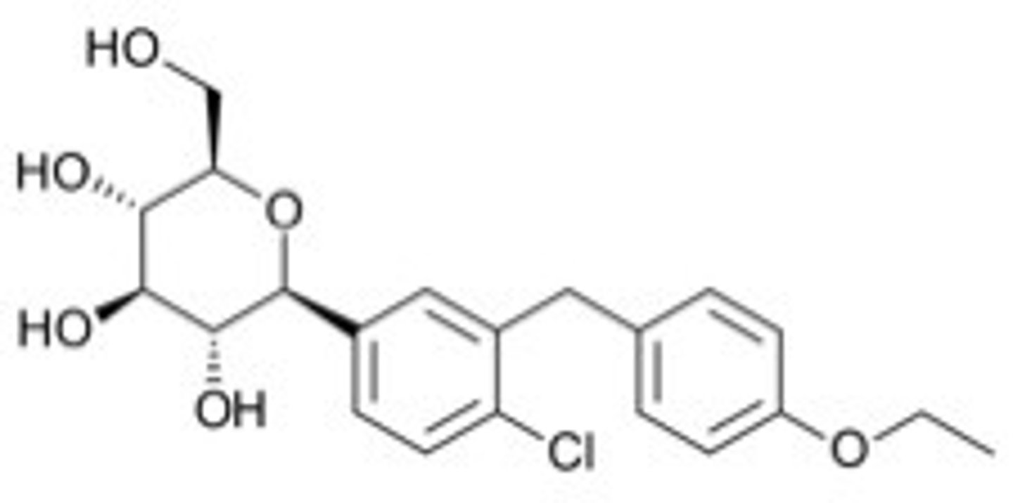 <p><strong>Brand: </strong>Farxiga</p><p><strong>Class: </strong>SGLT2 Inhibitor</p><p><strong>MOA: </strong>Inhibits SGLT2 in the proximal renal tubules, reduces reabsorption of filtered glucose from the tubular lumen and lowers the renal threshold for glucose (RTG) resulting in increased urinary excretion of glucose.</p>