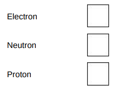 <p>This question is about models of the atom.</p><p>Atoms were first thought to be tiny spheres that could not be divided. </p><p>Which particle was discovered to change this model of the atom?</p>