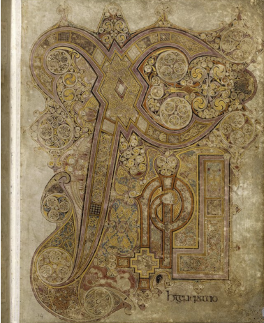 <p>Chi-Rho page from the Book of Kells</p>