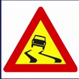 <p>This warning sign means:</p>