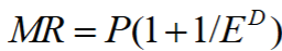 since E^D is negative (<0), the whole bracket term is (<1; 1+ [-])