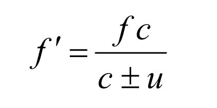 <p><span style="color: rgb(0, 0, 0);"><span>Label This Formula</span></span></p><p><span style="color: rgb(0, 0, 0);"><em><span>The Doppler Effect</span></em></span></p>