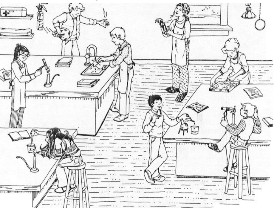 <p>What violations of lab safety might appear in an image?<br></p>