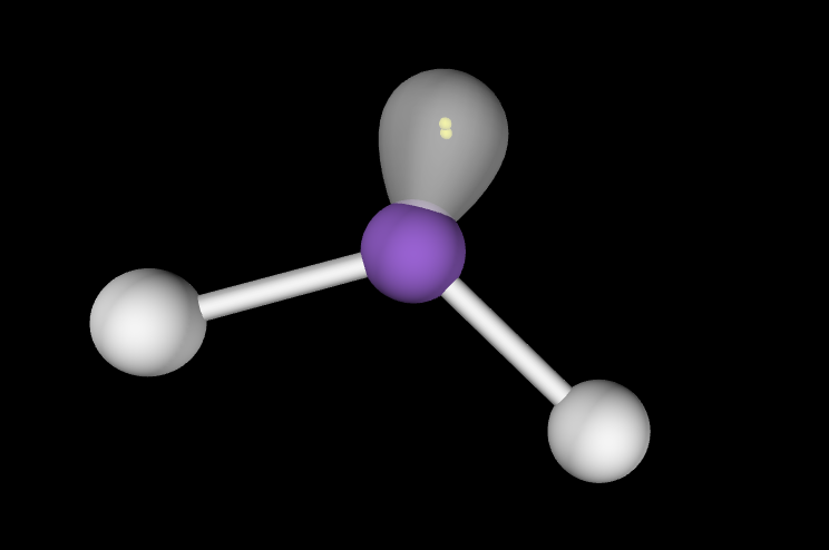 <p>Molecular Geometry: Bent, slightly less than 120 degrees</p>