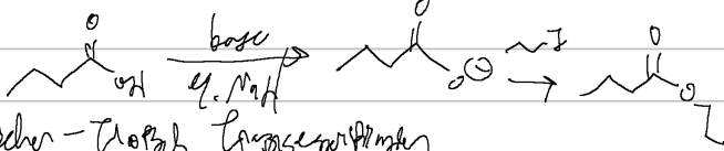 <p>carb acid → ester</p>