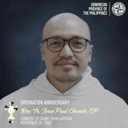 <p>Rev. Fr. Ivan Paul N. Obando, OP</p>