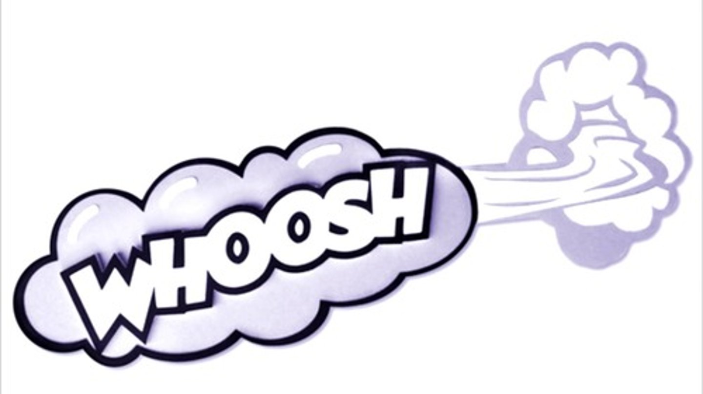 <p>(v) to move really fast through the air or water</p>