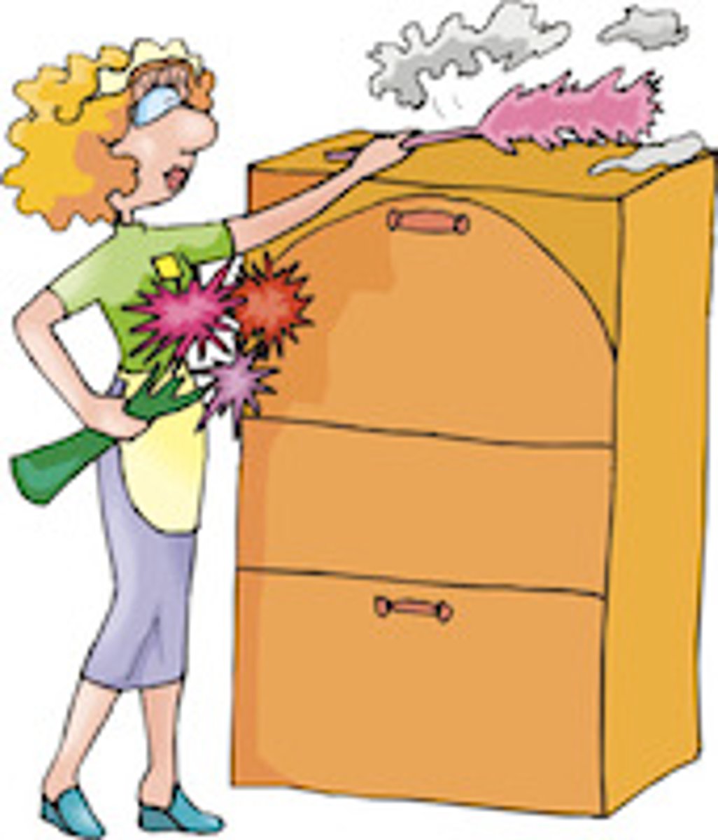 <p>to dust the furniture</p>