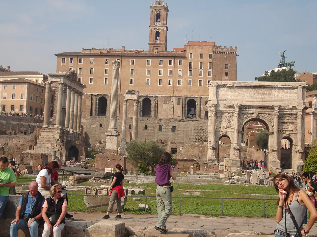 <p>the center of life in roman civilization - first developed for military defense and efficiency, this city landscape had integrated civil services with innovative ways to move water through aqueducts</p><p>it featured the records office, curated in 78 BC in the area - set the tone for other tribute columns to be there</p>