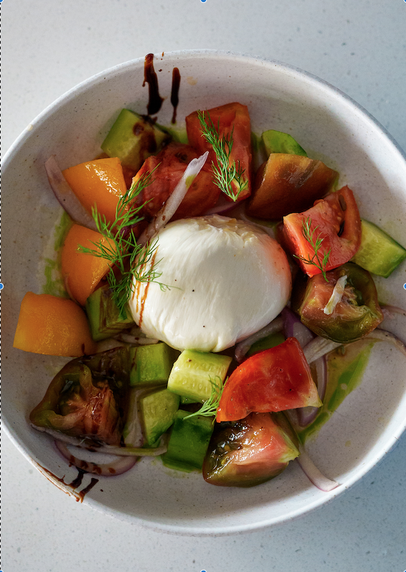 <p>Heirloom Tomato &amp; Burrata</p>