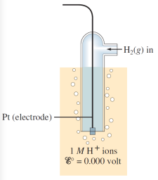 Is a electrode with stable and reproducible potential with a potential of 0 V by definition.