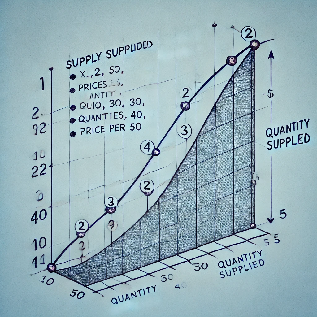 <p><span style="color: yellow">Convert a supply schedule to a graph. Is the graph upward or downward sloping? Why?</span></p>