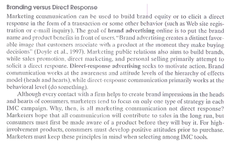 <p>B) To create a favorable image associated with the product and build brand equity.</p><p><strong>Explanation:</strong><br>The primary goal of brand advertising is to<strong><em> build a strong, favorable image</em></strong> for the brand, which influences consumers at the moment of their buying decisions. </p><p>Unlike direct-response marketing, which seeks immediate consumer action, brand advertising focuses on <strong><em>creating awareness and a positive attitude</em></strong> toward the brand. This approach helps establish<strong><em> long-term brand equity</em></strong> rather than generating an immediate transaction.</p>