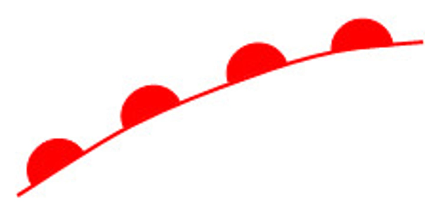 <p>A front where warm air moves over cold air and brings drizzly rain and then are followed by warm and clear weather.</p>