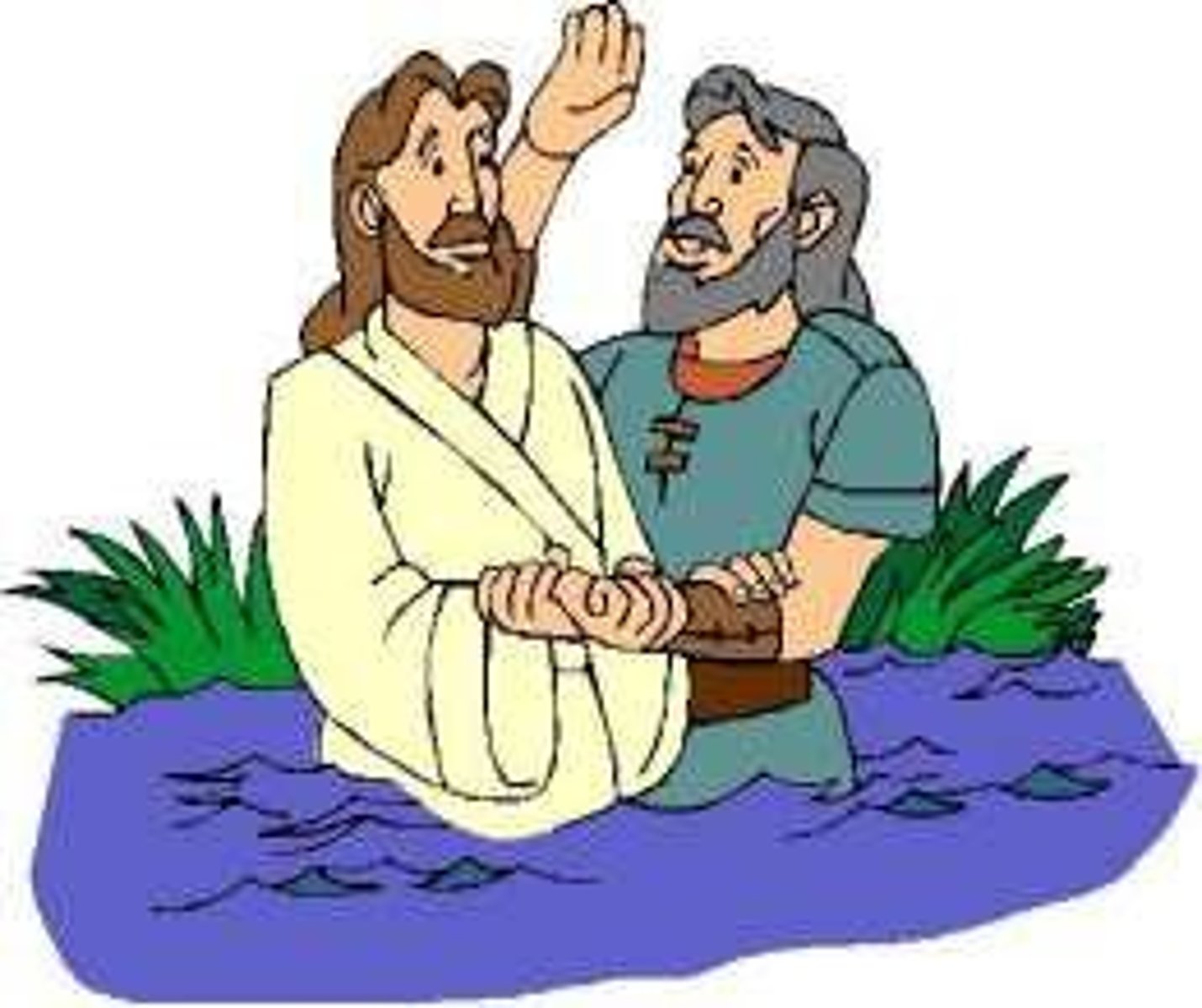<p>- Mark 1:11</p><p>- During the baptism, this is what Mark describes the voice from Heaven said.</p>