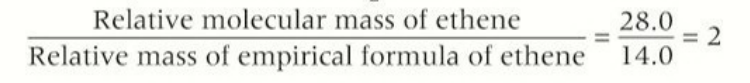 <p>divide the relative molecular mass by the relative mass of the empiricle formula </p>