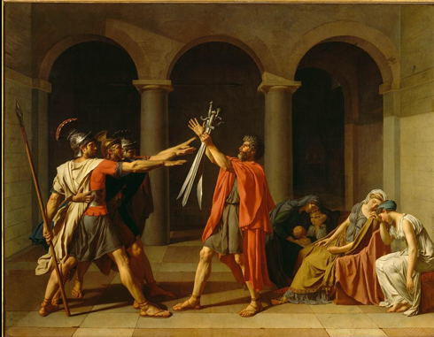 <p><span><strong>David, </strong><em>The Oath of the Horatii</em><strong> 1700</strong></span></p>