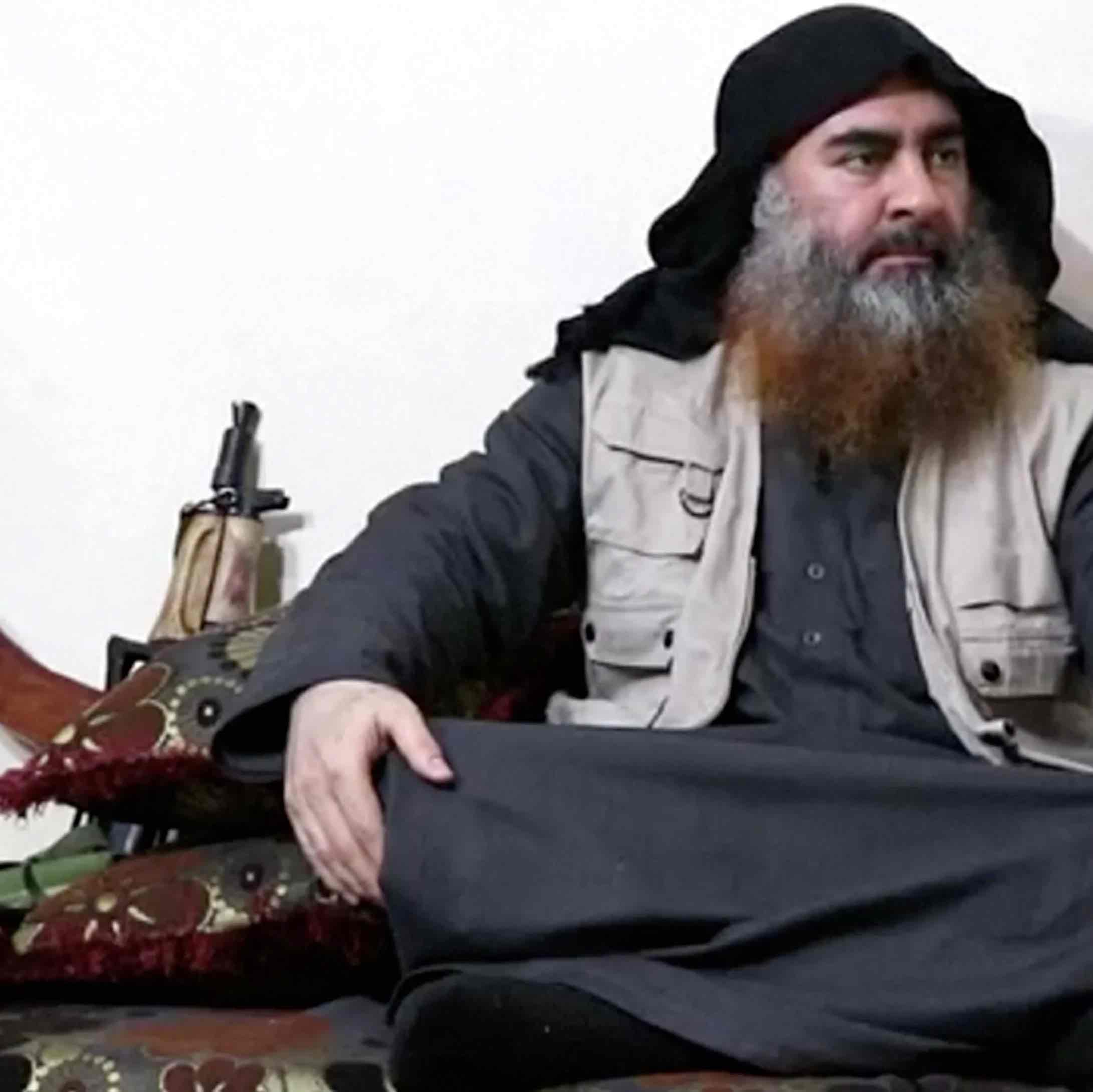 <p>leader of ISIS in September <strong>2017</strong>; killed 2019; long-term strategy of establishing “<strong>global caliphate</strong>”</p><p>(killed by US Special Ops in 2019)</p>