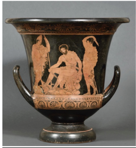 <p><span style="background-color: transparent; font-family: "EB Garamond", serif;"><span>: having slaughtered the animals dropping the blood down so spirits talk to him (In Hades). What he discovers from the spirits defines some of the normative values of the Odyssey: what’s the role of the women, what's the role of the hero. </span></span></p>