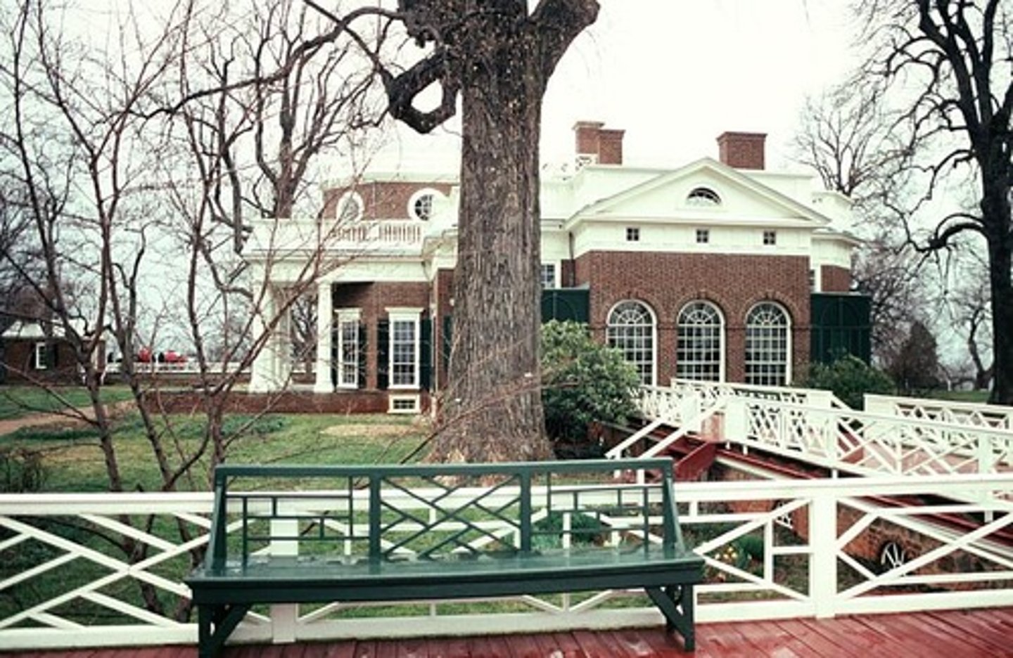 <p>Utilized on the terraces at Monticello. Thomas Chippendale invented their own idea of what Chinese furniture would look like and it stuck</p>