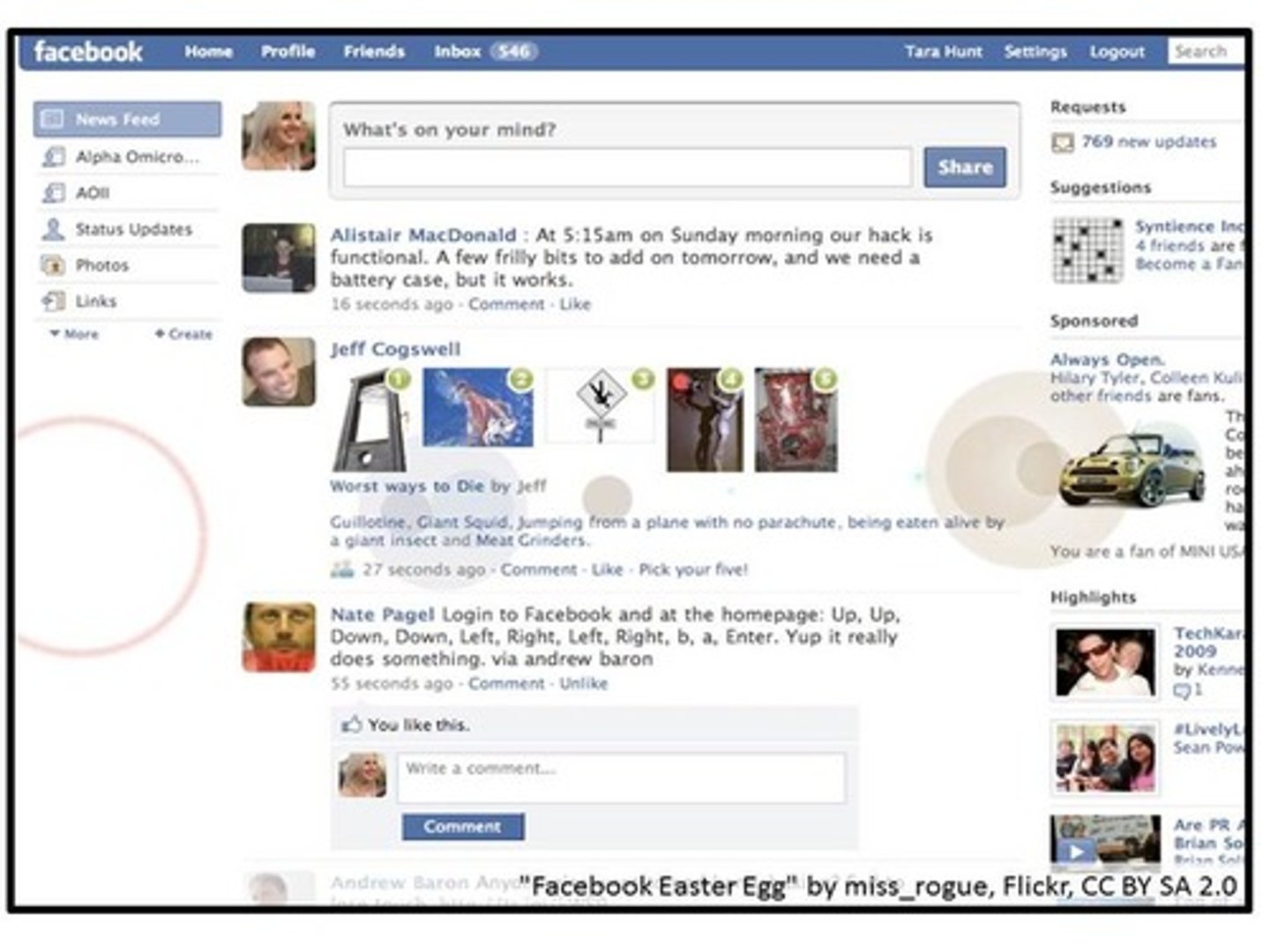 <p>bài viết trên facebook</p>
