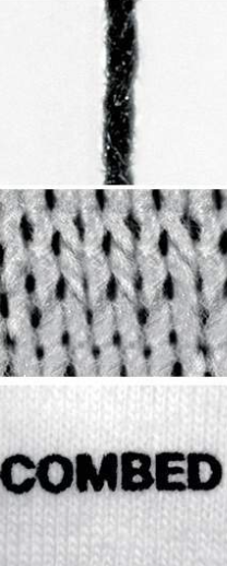 <p>Combed cotton makes for a softer feel, making it ideal for apparel such as shirting and underwear.</p>