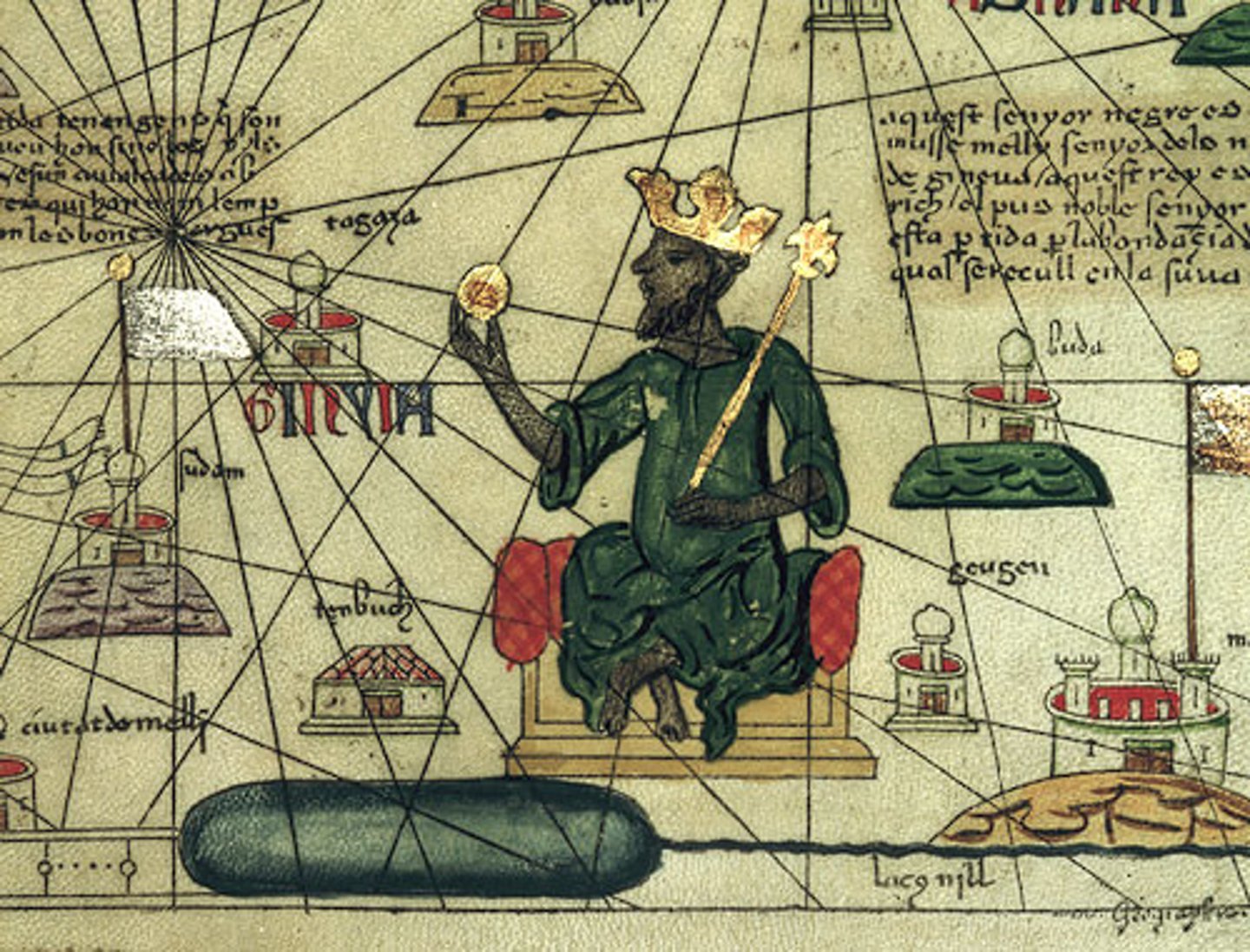 <p>ruler of the Mali Empire from 1312 to 1337, spread Islam after visiting the holy city of Mecca</p>