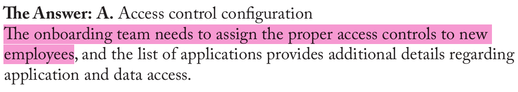 <p>Access control configuration</p>