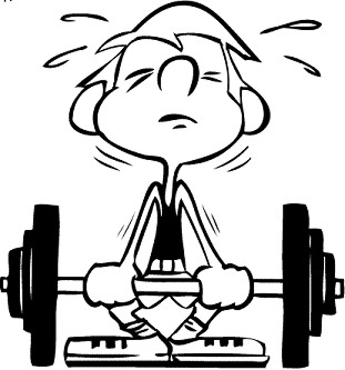 <p>to lift weights</p>