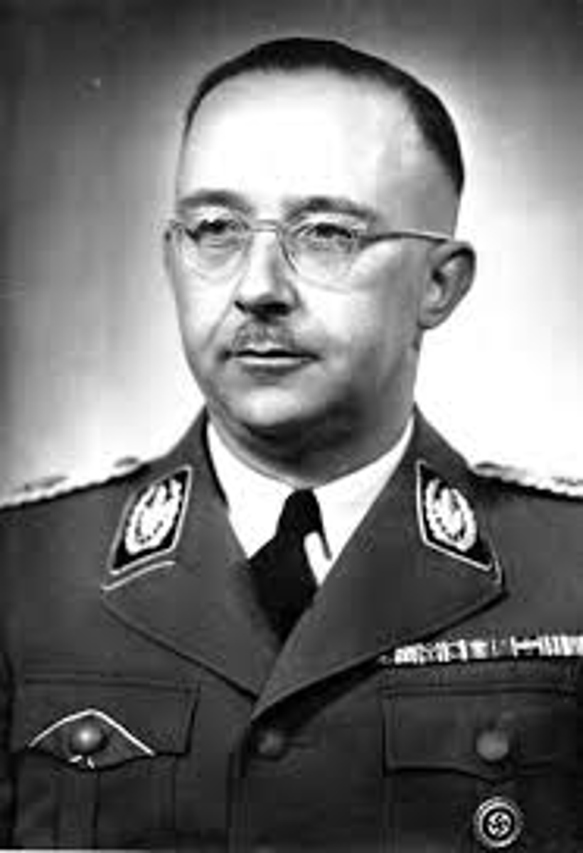 <p>Leading member of the Nazi party</p><p>Head of the RSHD, Head of the SS, Minister of the Interior</p><p>- Power bloc focused around the security apparatus</p><p>- Reshaped German society and captured territory to fit Nazi racial-ideological goals</p><p>- Orchestrated the Holocaust and concentration camp system</p><p>- Captured by the allies, committed suicide by cyanide</p>