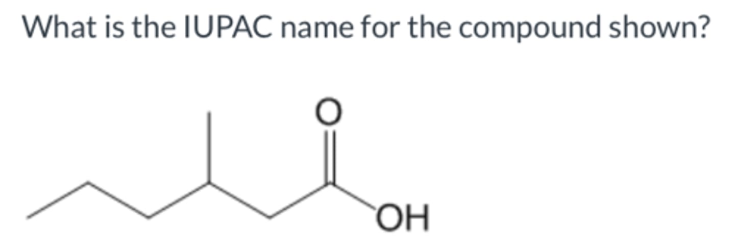 <p>What is the IUPAC name for the compound shown?</p>
