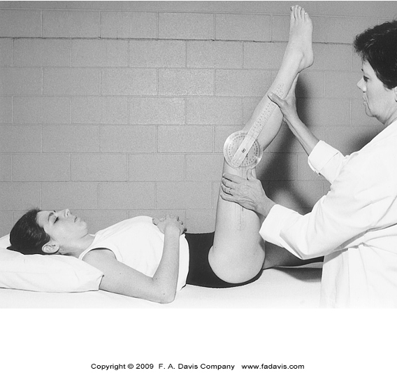 <p><span>•Distal hamstring length Test</span></p><p><span>•Document flexion of the knee</span></p><p><span>•Good for showing progression</span></p>