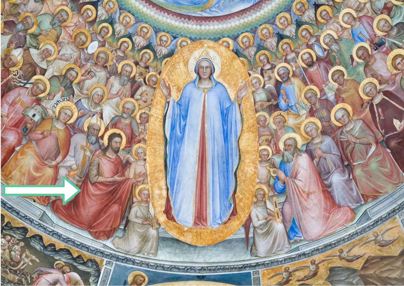 <p>Virgin Mary + St John the Baptist - Padova Baptistry</p>