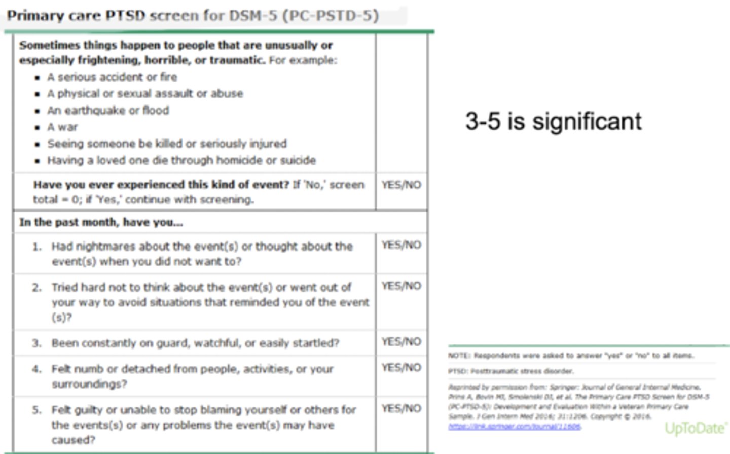 <p>For... diagnosis PTSD symptoms/severity</p><p>Clinician-rated</p><p>Higher the score = bad</p>