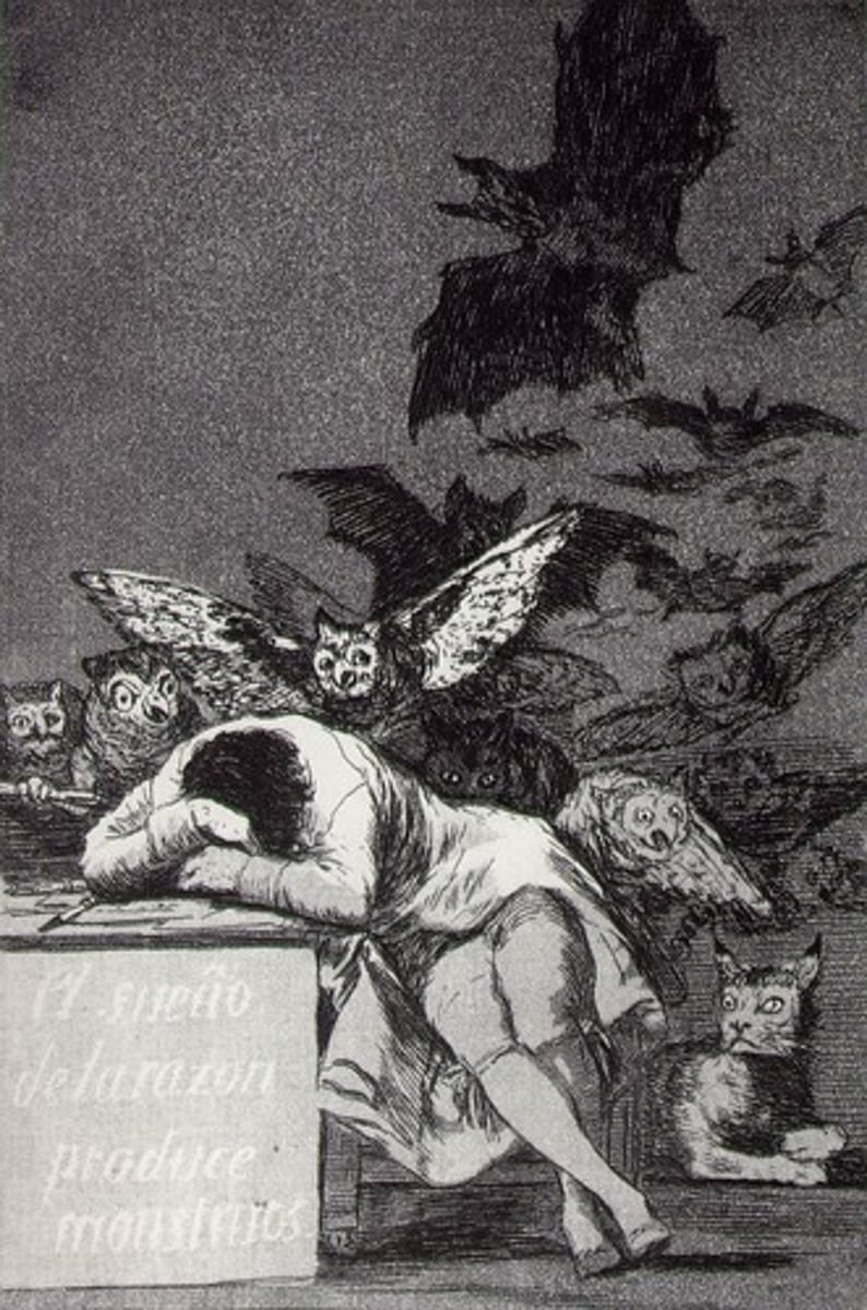 <p>GOYA, Sleep of Reason</p><p>Produces Monsters</p>