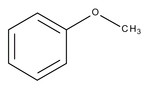 <p>benzene with an oxygen attached to a methyl group</p>