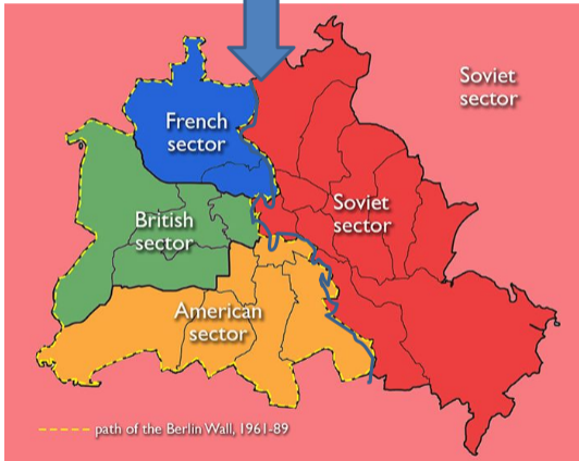 <p><span>A boundary that no longer exists but still affects the region, such as the former boundaries of East and West Germany, which influenced social and economic interactions long after reunification.</span> </p>