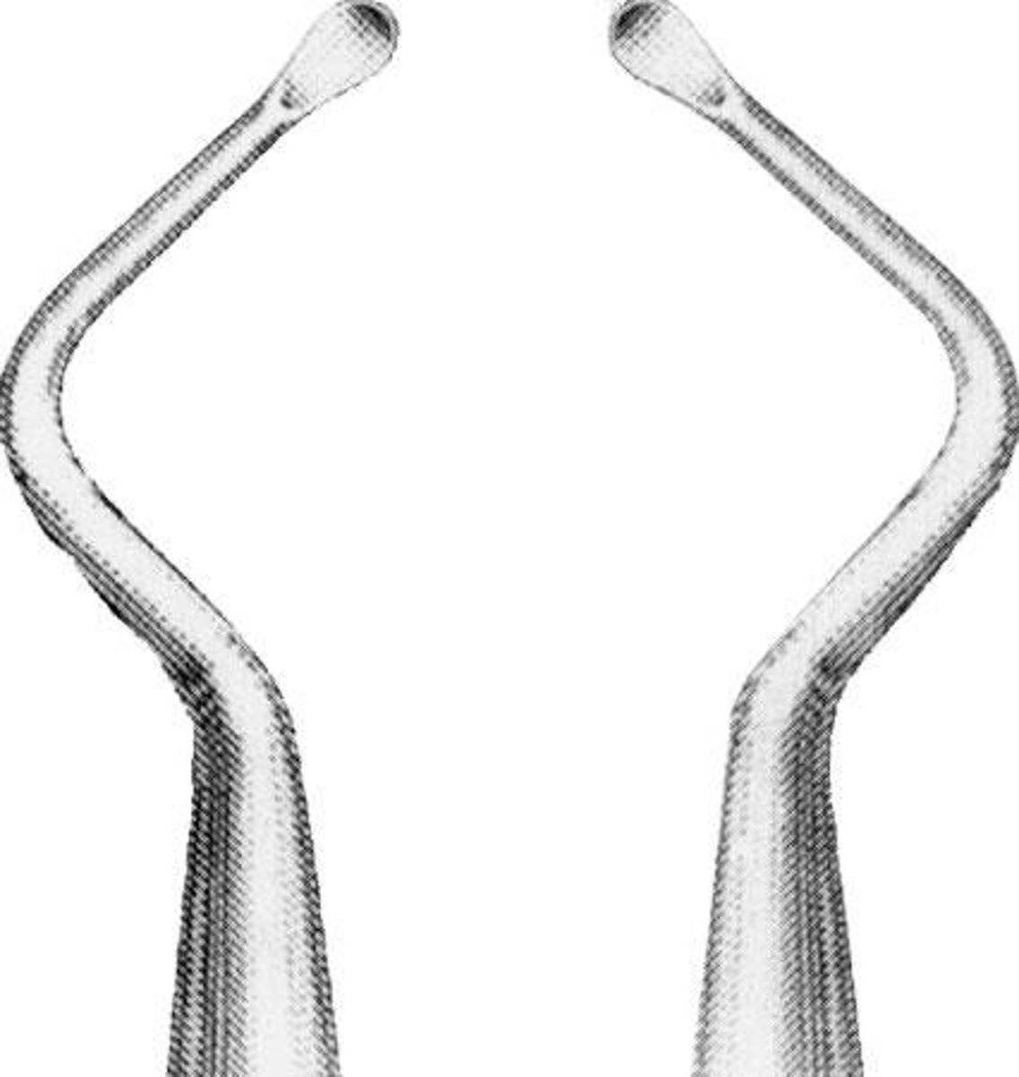 <p>Rounded toe, Blade is traditionally sharp on one edge, Rounded on the other,Both sides of blade are sharp on universal, Single side sharp on graceys, Used to remove plaque, calculus, and debris from below the gum line</p>