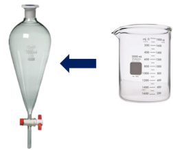 <p><span>In our separatory funnel we have a solvent in the form of? (non-polar/ water-insoluble)</span></p>