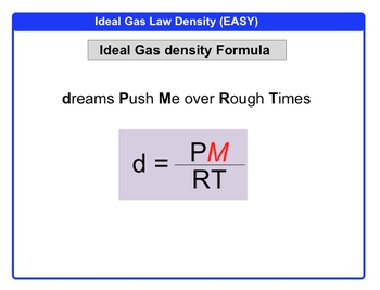<p>(Molar Mass)*(P/RT)</p>