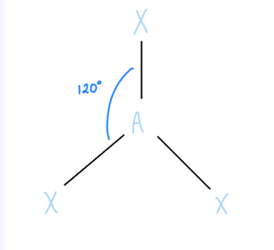 <p>AX3, sp2 hybridized</p>