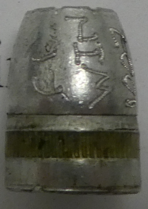 <p>The bullet of which cartridge is shown in this photo?</p>