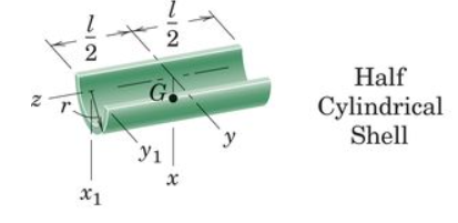 <p>Half Cylindrical Shell </p>