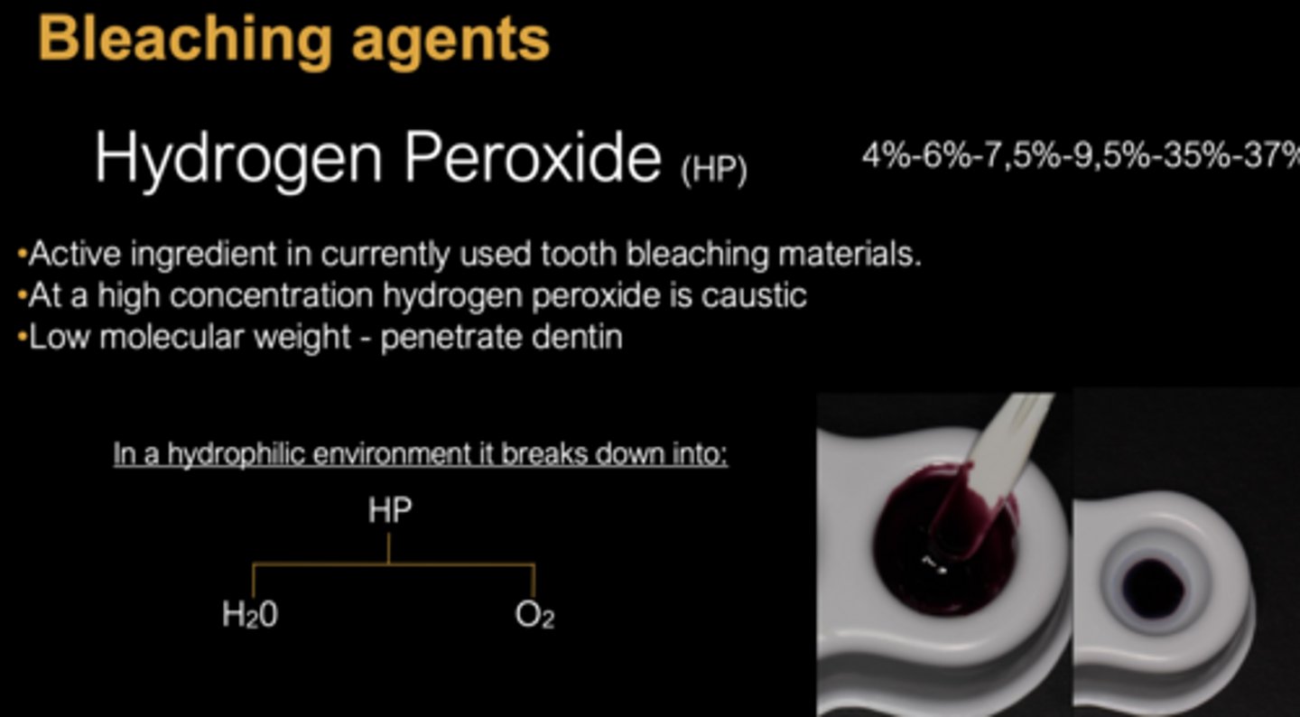 <p>hydrogen peroxide</p>