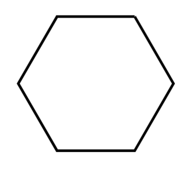 <p>A hexagon</p>